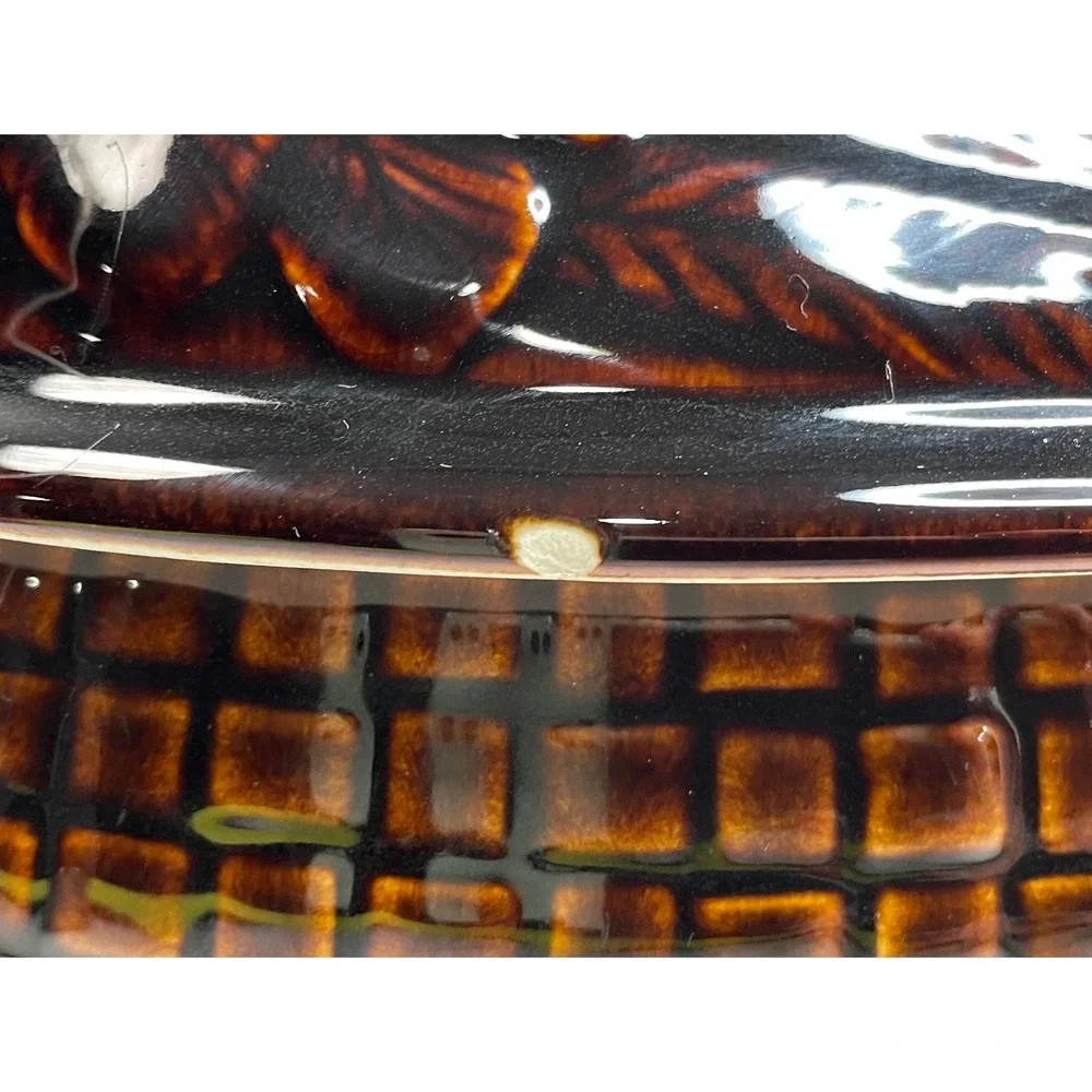Vintage ceramic chicken on the nest‎  baking dish chicken on the nest casserole